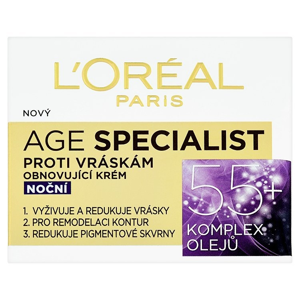 
				L'Oréal Paris Age Specialist, obnovující noční krém proti vráskám 50 ml
		