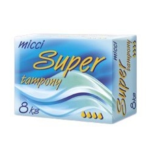 
				Micci menstruační tampony Super 8 ks/bal.
		
