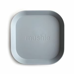 Mushie - hranatý talíř 2 ks - Cloud