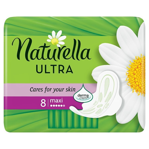 
				Naturella Camomile Ultra maxi hygienické vložky s křidélký a jemnou vůní 8ks/bal.
		