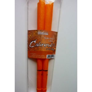 NaturheliX® Čakrové svíčky Oranžové (2 ks)