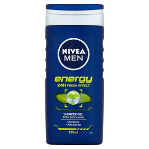 
				Nivea Men Energy sprchový gel na tělo, tvář a vlasy 250 ml
		