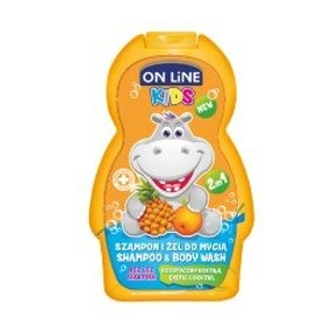 
				On line Kids šampon a sprchový gel exotic coctail 250 ml (žlutý)
		