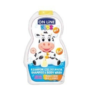 
				On line Kids šampon a sprchový gel mléko a med 250 ml (bílí)
		