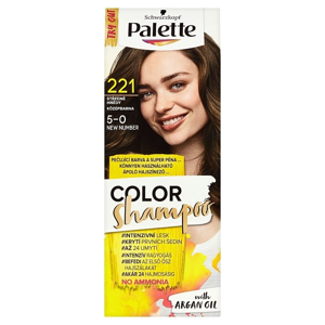 
				Palette Schwarzkopf  Color Shampoo barva na vlasy Středně hnědý 221 (5-0)
		