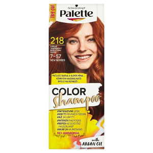 Palette Schwarzkopf Color Shampoo barva na vlasy Zářivě Jantarový 218 (7-57)