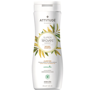 Přírodní šampón ATTITUDE Super leaves s detoxikačním účinkem - rozjasňující pro normální a mastné vlasy 473 ml