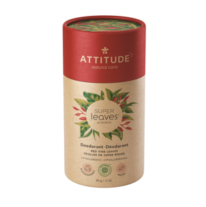 Přírodní tuhý deodorant ATTITUDE Super leaves - červené vinné listy 85 g