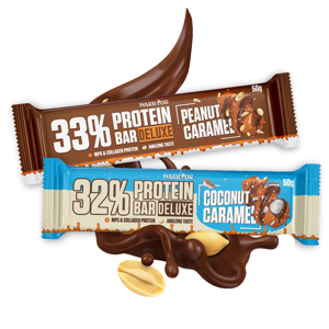 Protein Bar DeLuxe - Proteinové tyčinky 50g Caramel Peanuts
