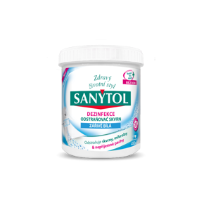 
				Sanytol Dezinfekce odstraňovač skvrn zářivě bílá 450 g
		
