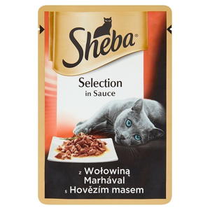 
				Sheba Selection in Sauce s hovězím masem kapsička pro kočky 85 g
		