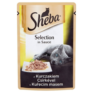 
				Sheba Selection in Sauce s kuřecím masem kapsička pro kočky 85 g
		