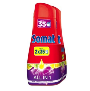 
				Somat All in 1 Lemon & Lime gel do myčky, 2 × 35 dávek, 2 × 630 ml
		