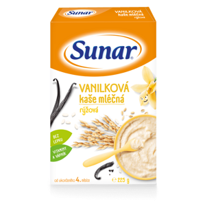 Sunar Vanilková kaše mléčná rýžová 225 g