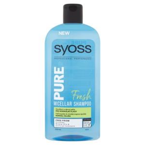 
				Syoss Pure Fresh osvěžujicí micelární šampon pro normální vlasy 500 ml
		