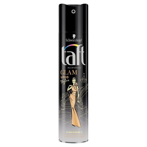 
				Taft Glam Updo ultra silně tužící lak na vlasy rychleschnoucí drží až 3 dny 250 ml
		