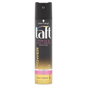 
				Taft Power & Fullness lak na vlasy mega silná fixace 250 ml
		
