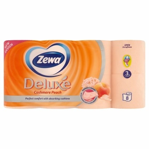 Toaletní papír Zewa Deluxe Peach, 150ut. 8 rolí
