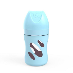 Twistshake Kojenecká láhev anti-colic skleněná 180 ml pastelově modrá