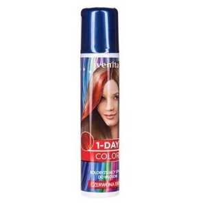 Venita Barva na vlasy spray červený, 50ml