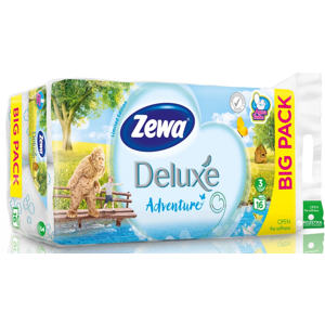 
				Zewa Deluxe Adventure toaletní papír parfémovaný, 3-vrstvý 16 ks
		